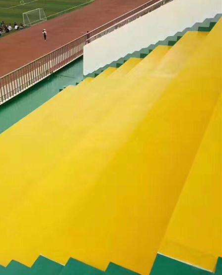 加乐镇球场台阶翻新修补改造